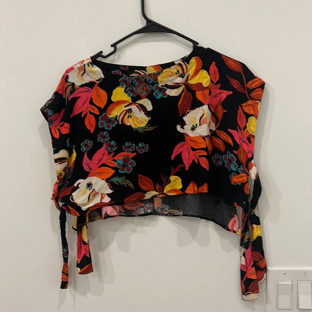 Floral Black Maxi Skirt - Women's Bold Floral Print